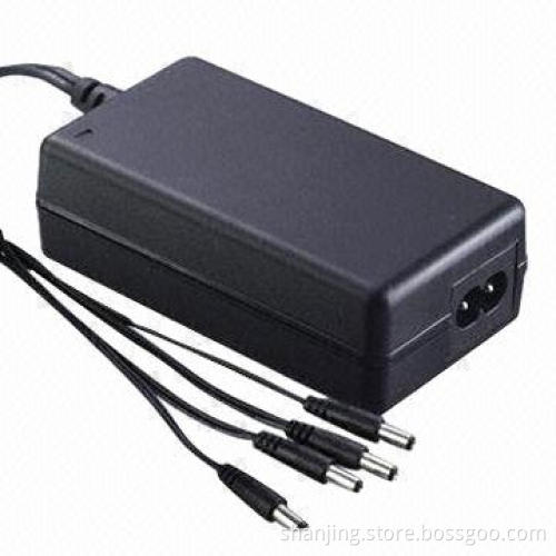CCTV security camera AC/DC adapters with 100 - 240v AC 12V/3A/4 way
